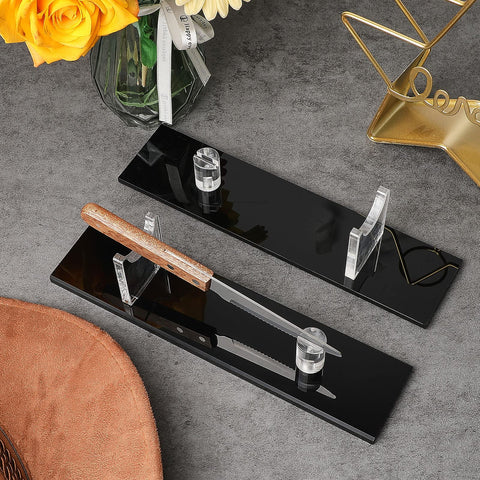Yookeer knife display stand, smooth surface, protects blades and keeps surfaces pristine.