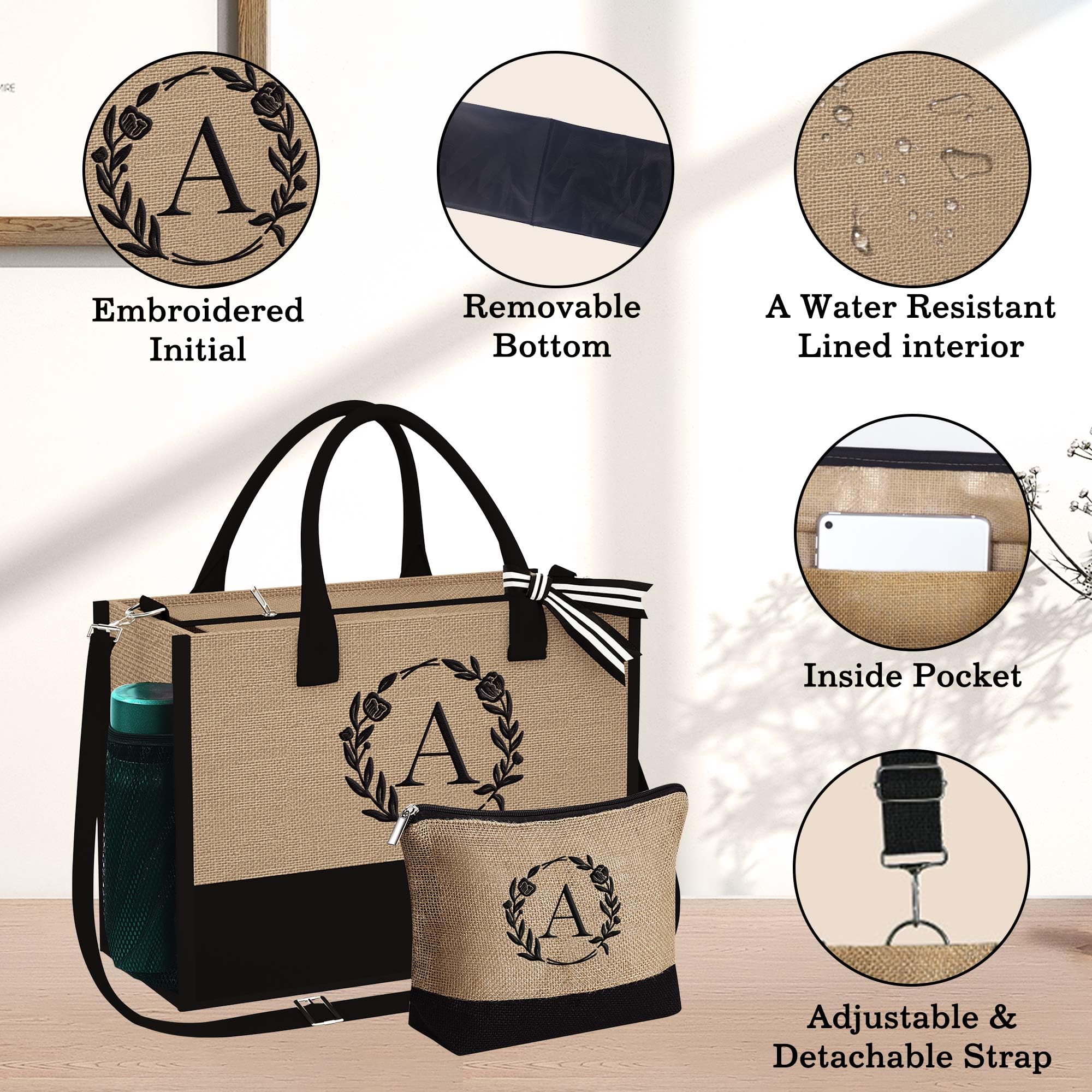 YOOLIFE coordinated makeup bag keeps cosmetics organized.