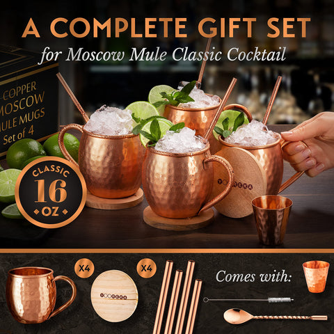 Yooreka copper mug interior with lacquer coating preserves shine and resists tarnish.