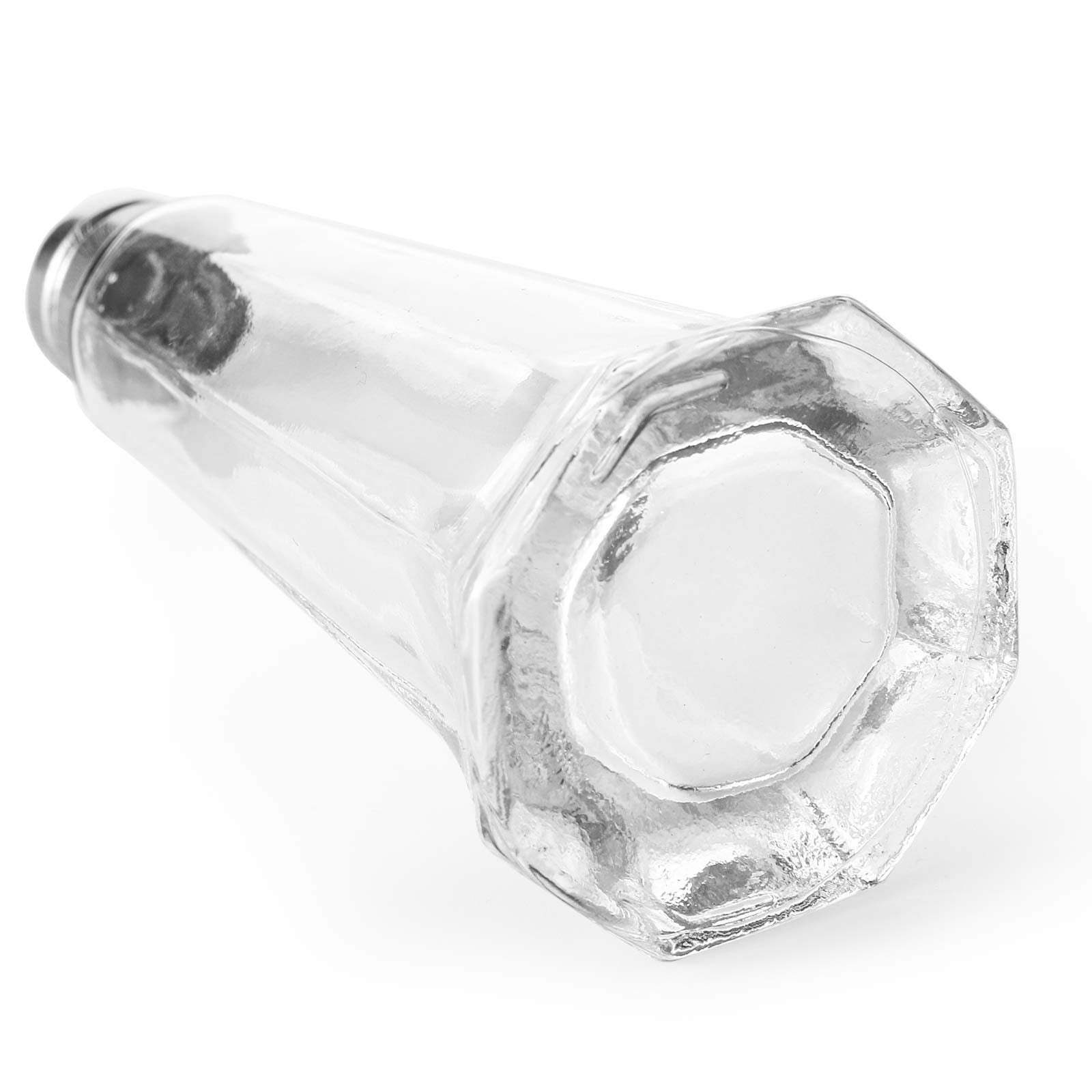 Yopay glass body mini shakers with 1-ounce capacity for precise seasoning.