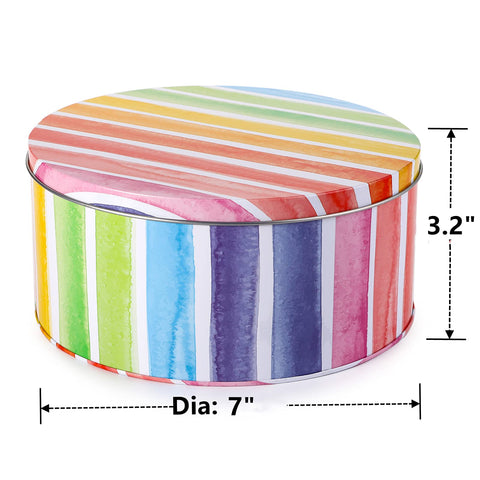 Yopay round baking tins in coated steel offer durable storage for cookies