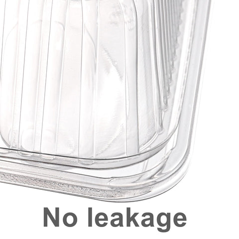 Yopay stackable trays save fridge space during gatherings.