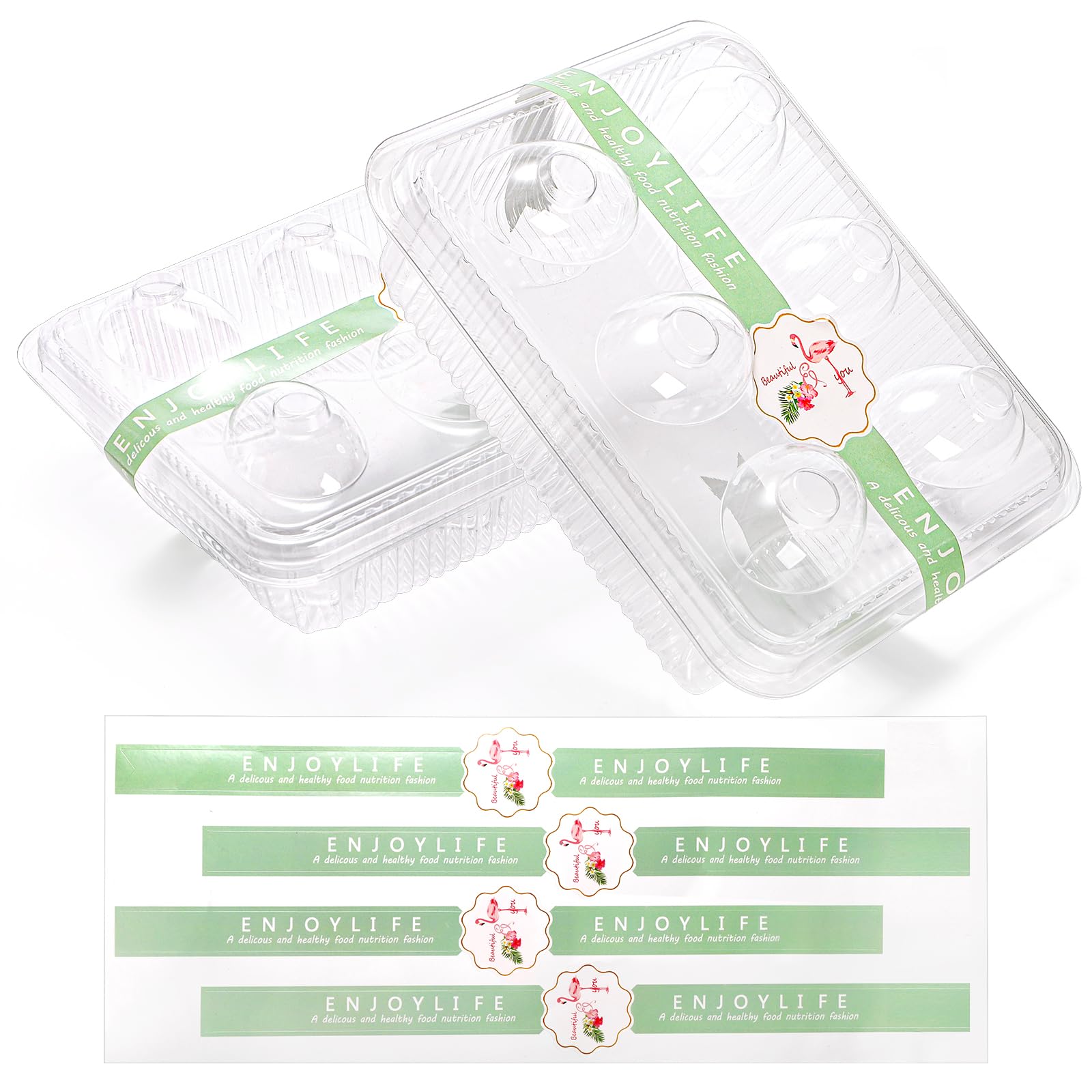 Yopay transparent lids highlight food visibility and freshness.