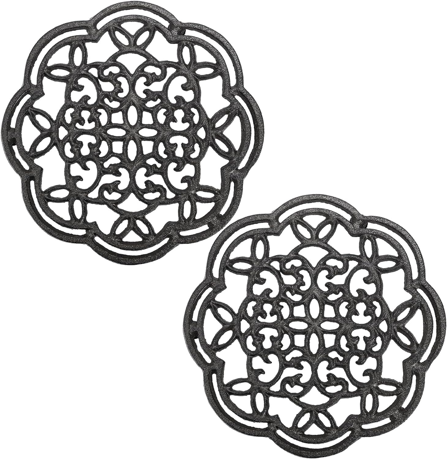 Yopay trivet shown under a hot pan on a dining table