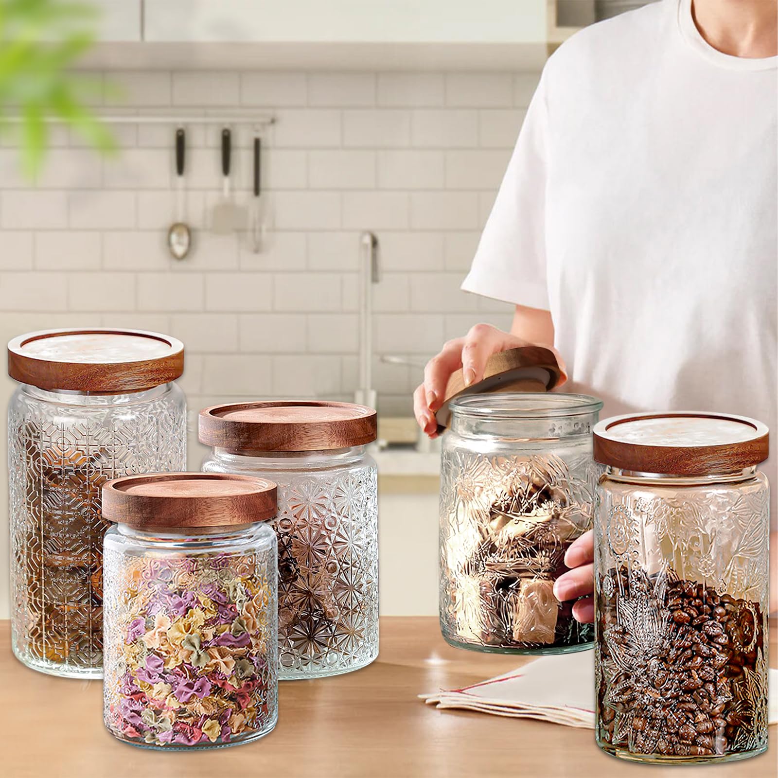 Yoqelt six-pack 24oz jars ideal for versatile kitchen storage.