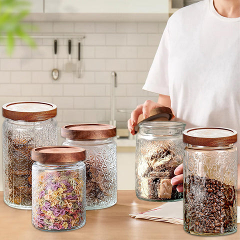 Yoqelt six-pack 24oz jars ideal for versatile kitchen storage.