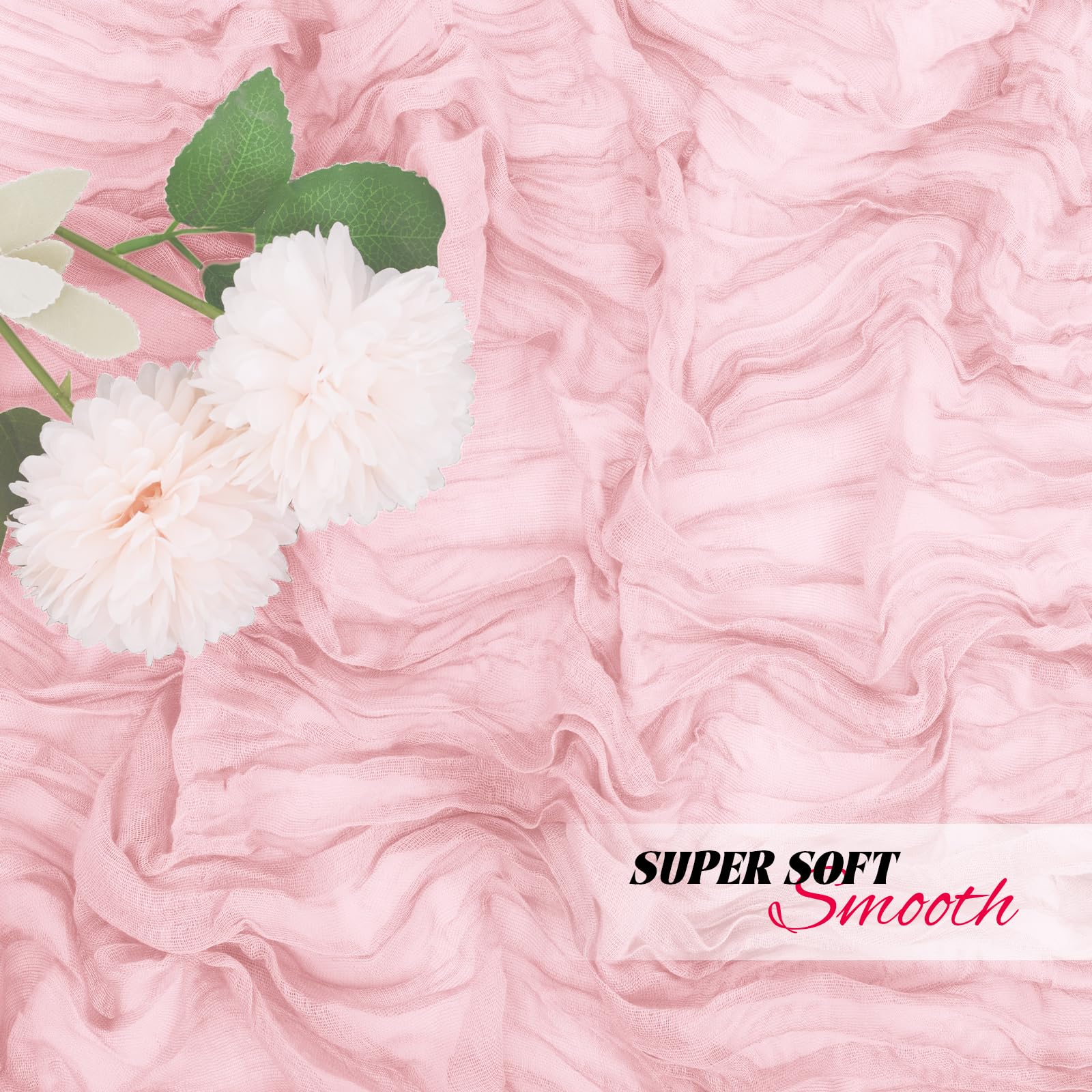 Yorcari baby shower table decor in pink creates a gentle setting.