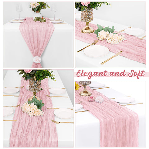 Yorcari 20x120 inch runner fits most tables for weddings and parties.