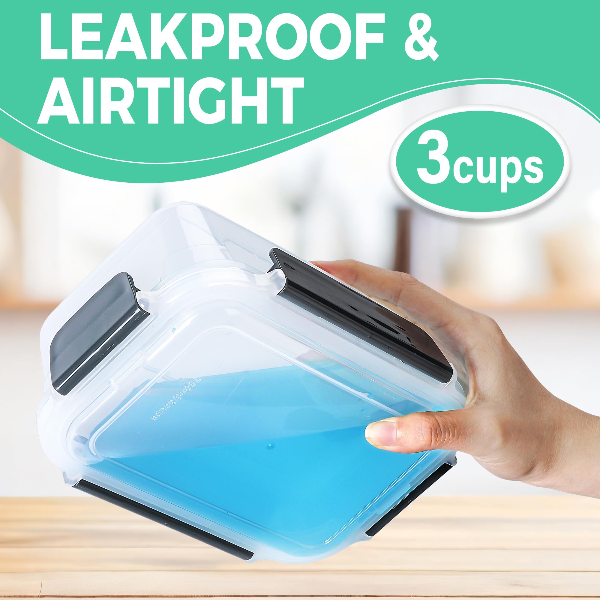 YORY BPA-free PP5 plastic ensures safe, odorless storage.
