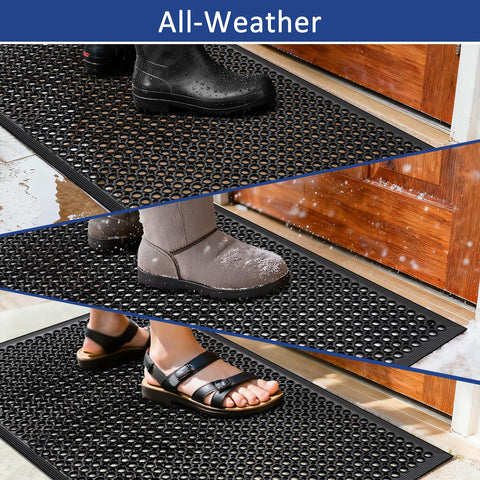 YOSHIKO indoor-outdoor mat suitable for moisture-prone bars and warehouses