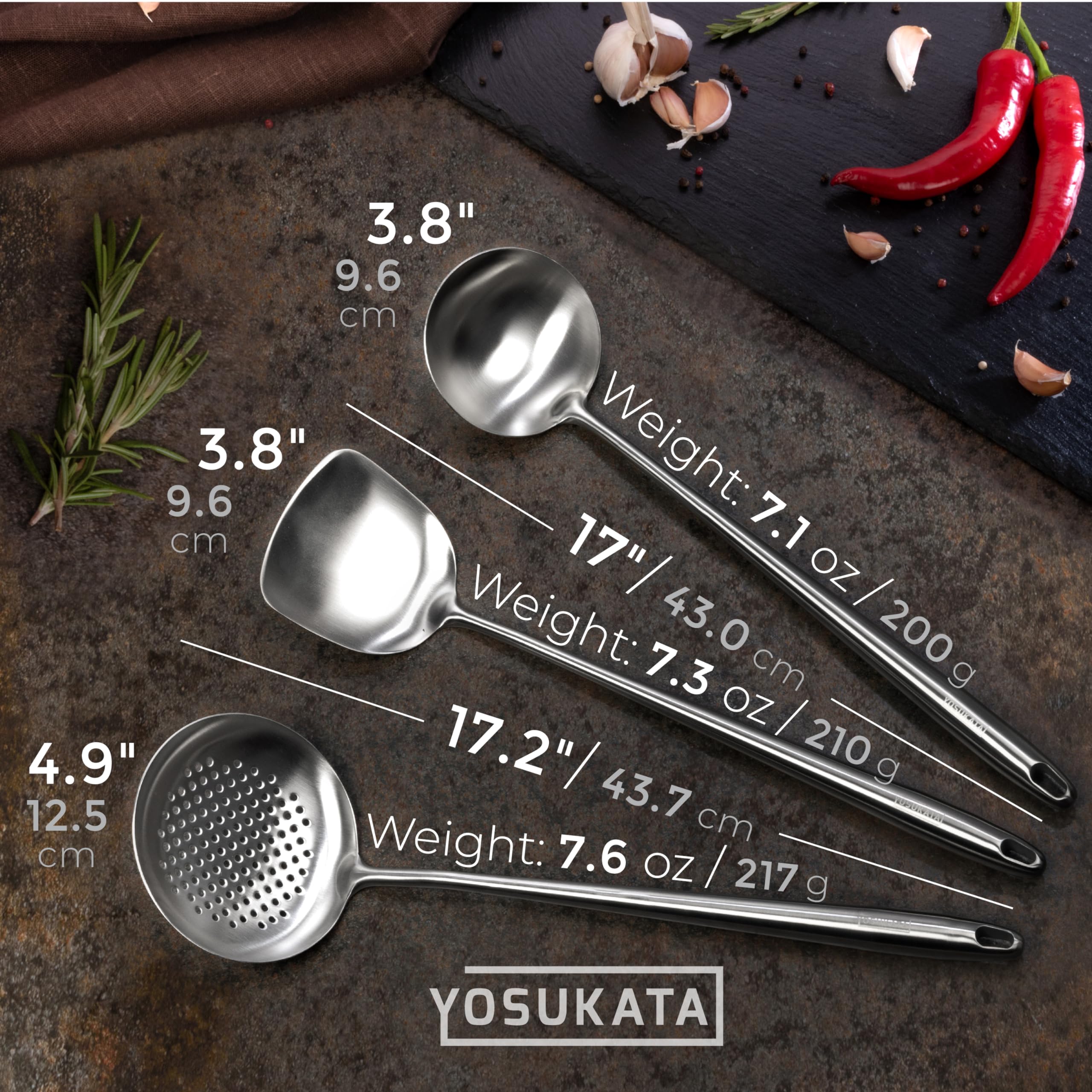 YOSUKATA ergonomic, cool-touch handles for safe mounting and use