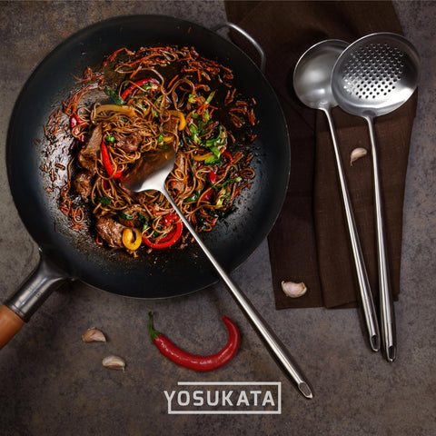 YOSUKATA hanging-hole design for organized storage in busy kitchens