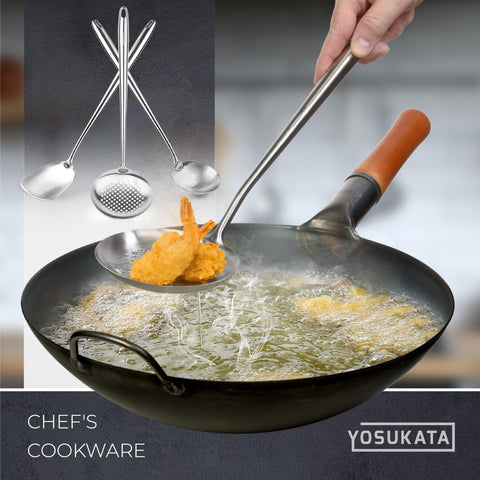 YOSUKATA professional-grade wok tools suitable for home and commercial use