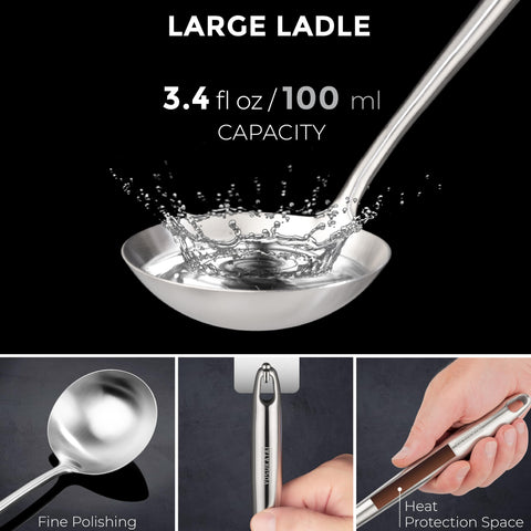 YOSUKATA stainless steel utensils set with rust-resistant durability