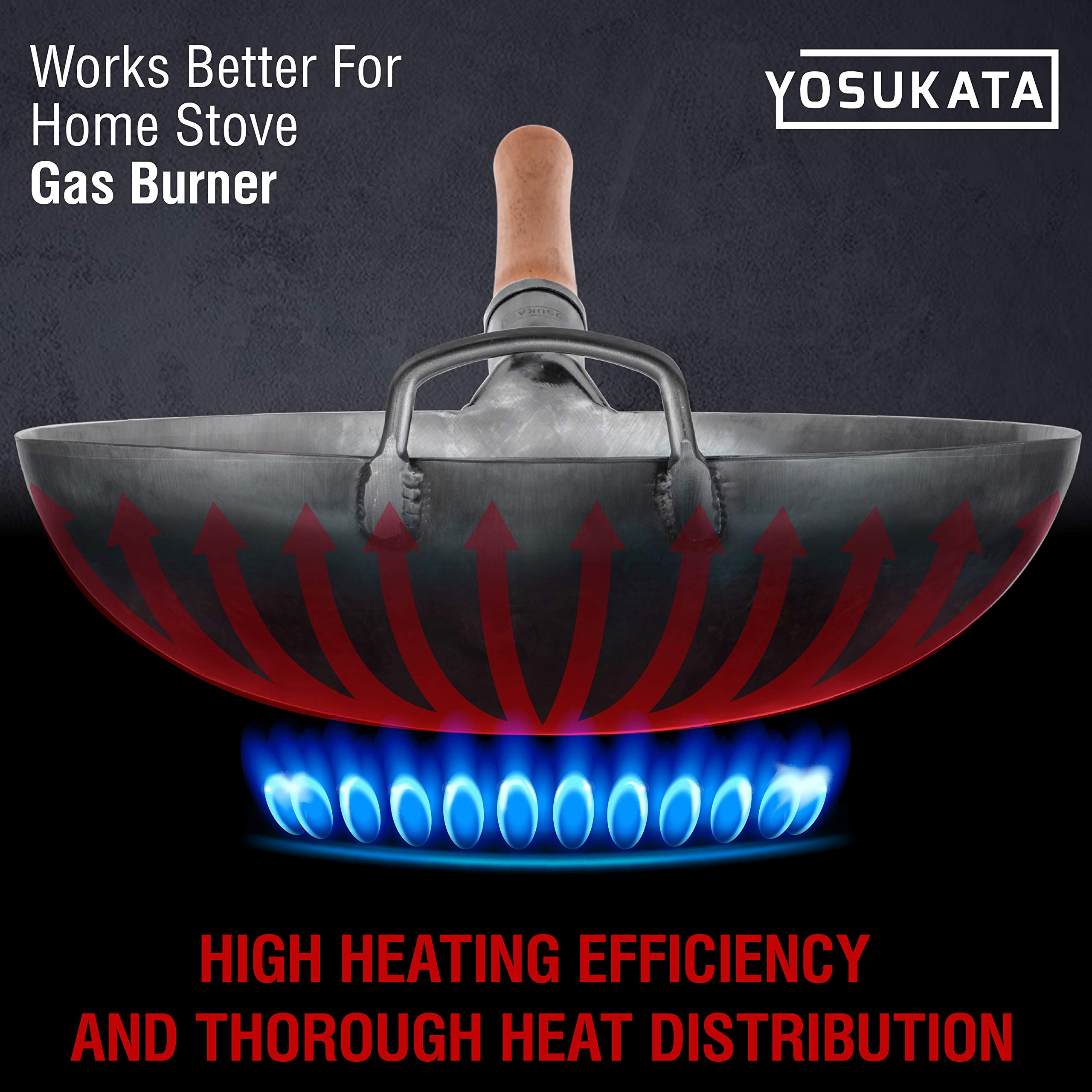 YOSUKATA unseasoned wok before seasoning invites user-friendly seasoning process