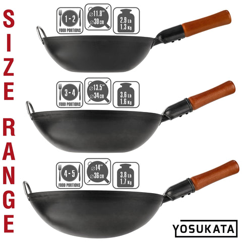 YOSUKATA 100% non-toxic cookware with no synthetic coatings.