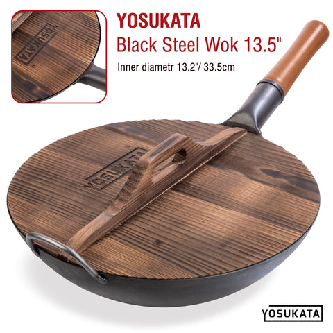 Carbonized finish lid from YOSUKATA, durable and hygienic.