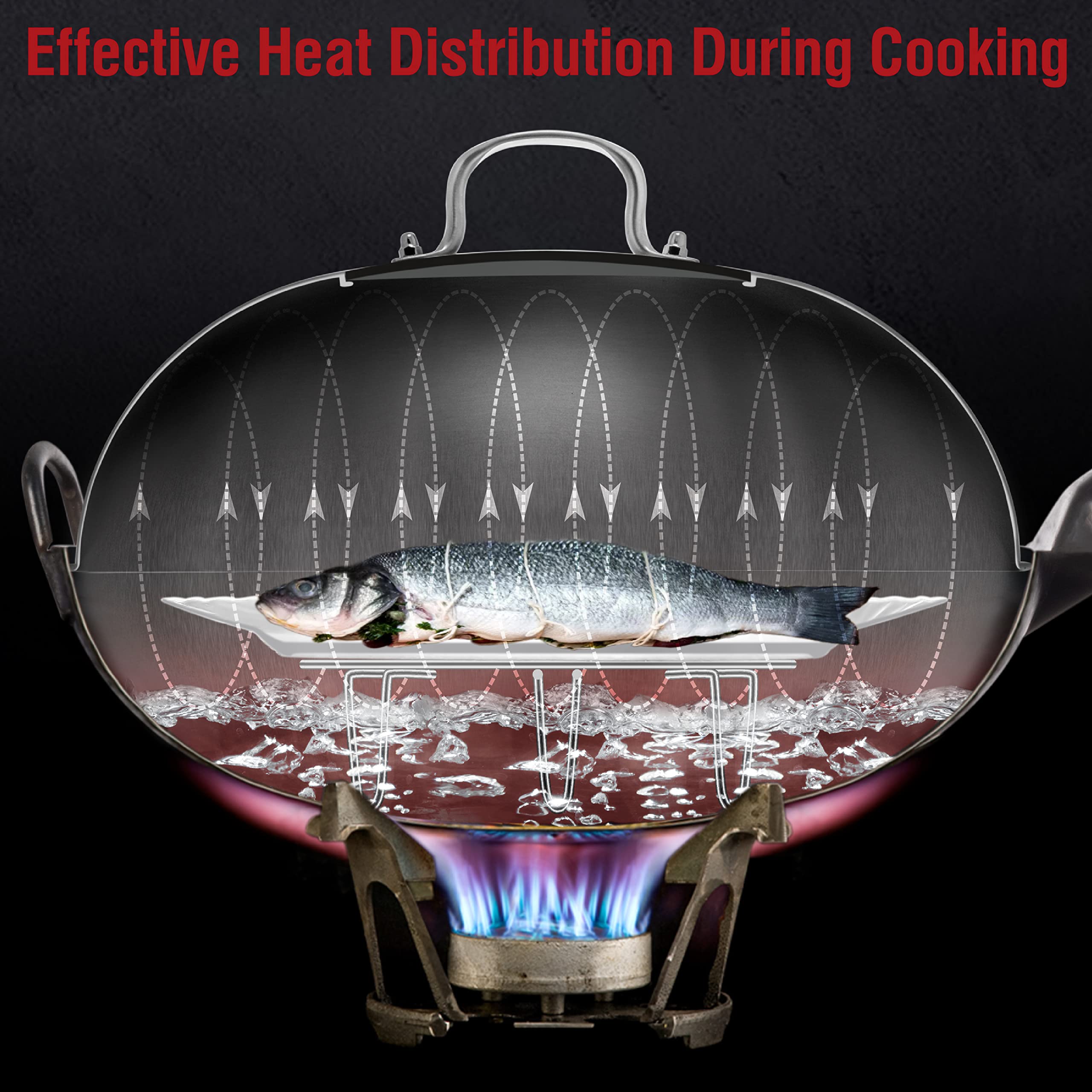 YOSUKATA stainless steel lid complements modern cookware with durable materials.