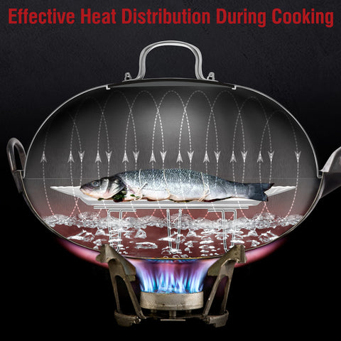 YOSUKATA stainless steel lid complements modern cookware with durable materials.