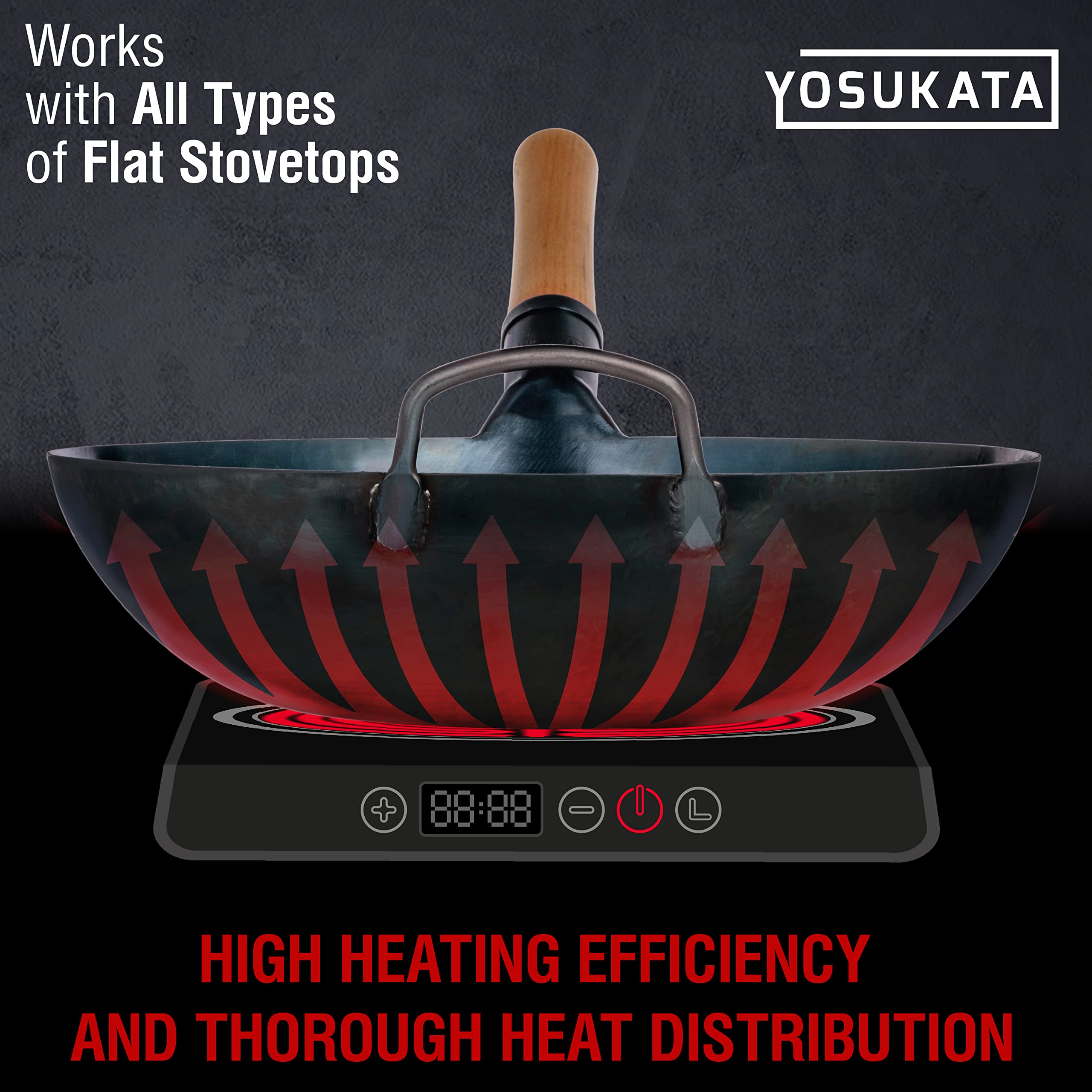 YOSUKATA outdoor camping setup with wok over open flame