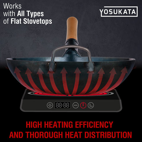 YOSUKATA outdoor camping setup with wok over open flame