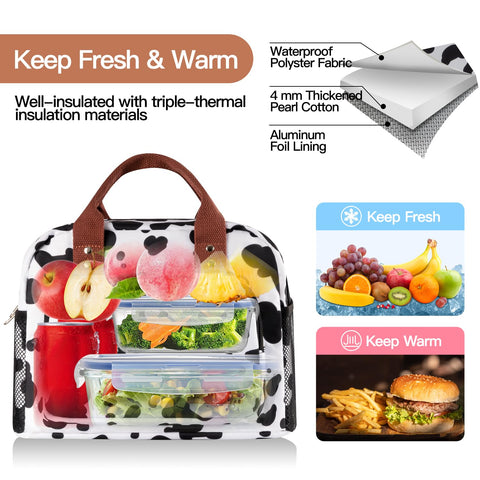 Yotrone lunch bag with sturdy reinforced handles.