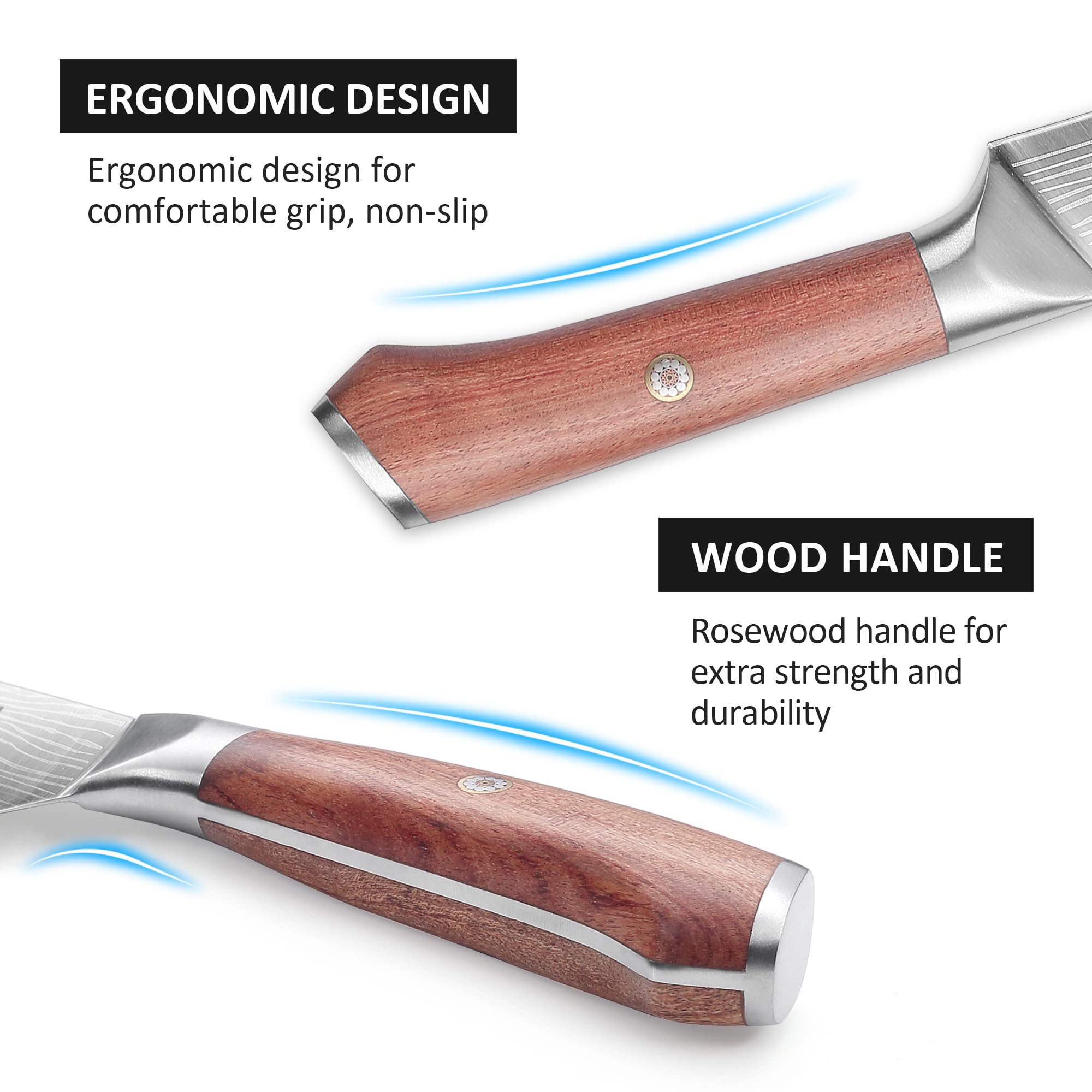 YOTSUBA high-carbon stainless steel blade for durable edge retention