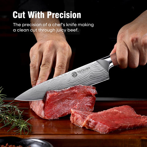 YOTSUBA 7-inch Santoku knife for precise dicing and versatile prep