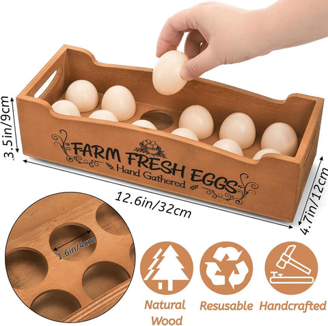 Youeon 24-egg stackable crates save counter space while keeping eggs safe.