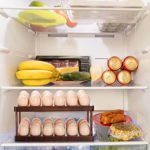 YOUEON kitchen storage solution blends rustic charm with modern style.