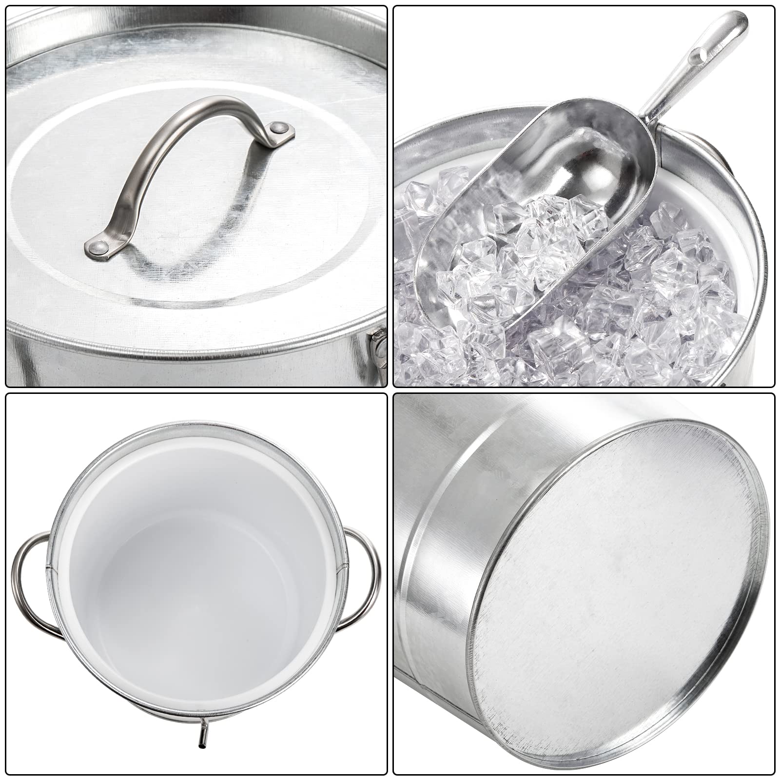 Youeon double-walled insulated bucket keeps ice cold longer