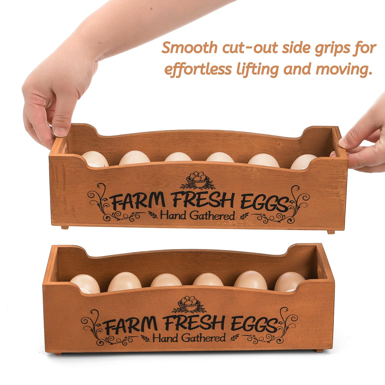Youeon farmhouse pinewood finish adds warm rustic charm to kitchens.