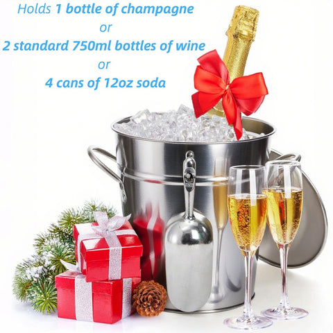 Youeon ice bucket with carry handles for easy transport