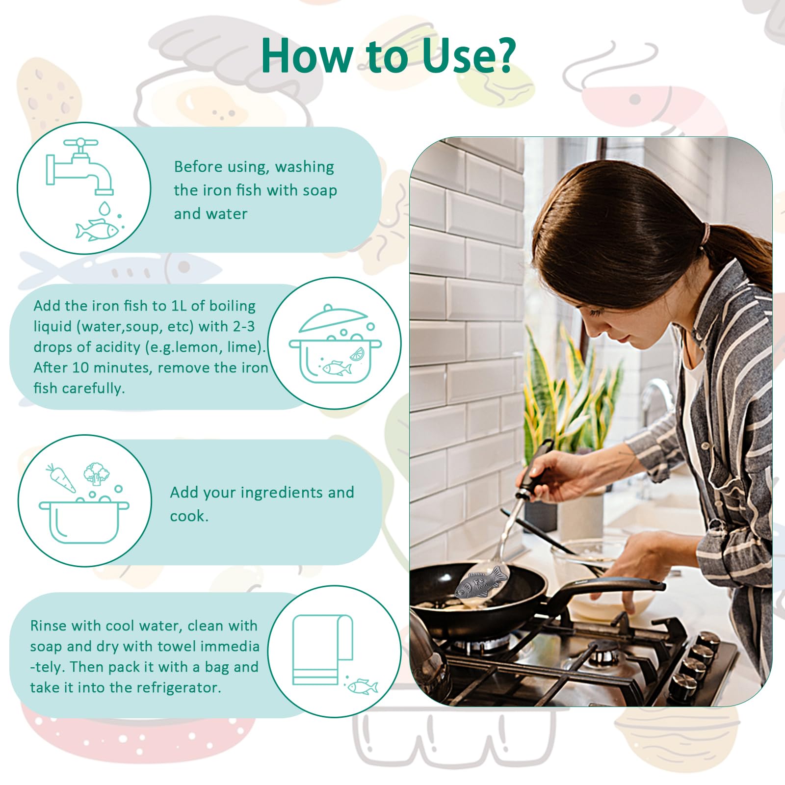 YOUIN Iron Fish in a modern kitchen for everyday use