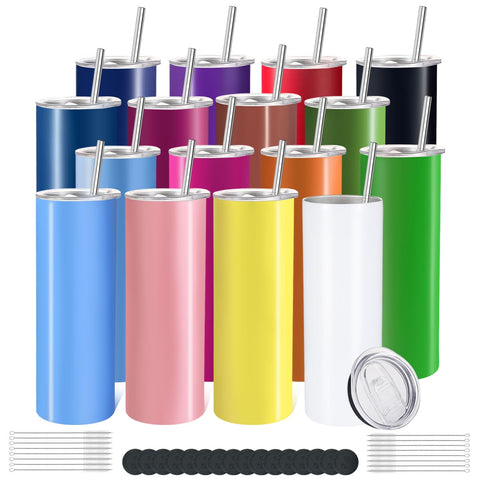 YOUKE OLA 16-pack skinny tumbler with straight profile, ideal for on-the-go hydration.