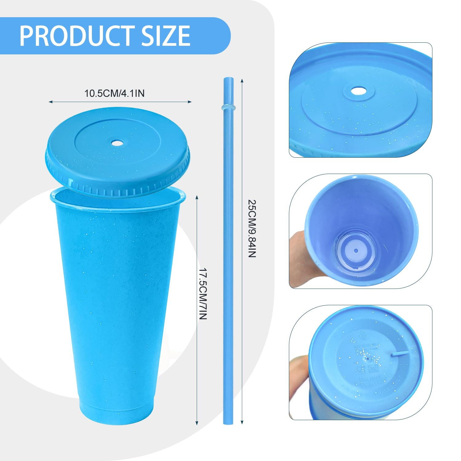 YOUKE OLA 72-pack glitter cups in mixed colors for parties