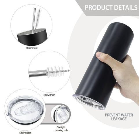 YOUKE OLA double-wall insulated 20oz tumbler maintains beverage temperature.