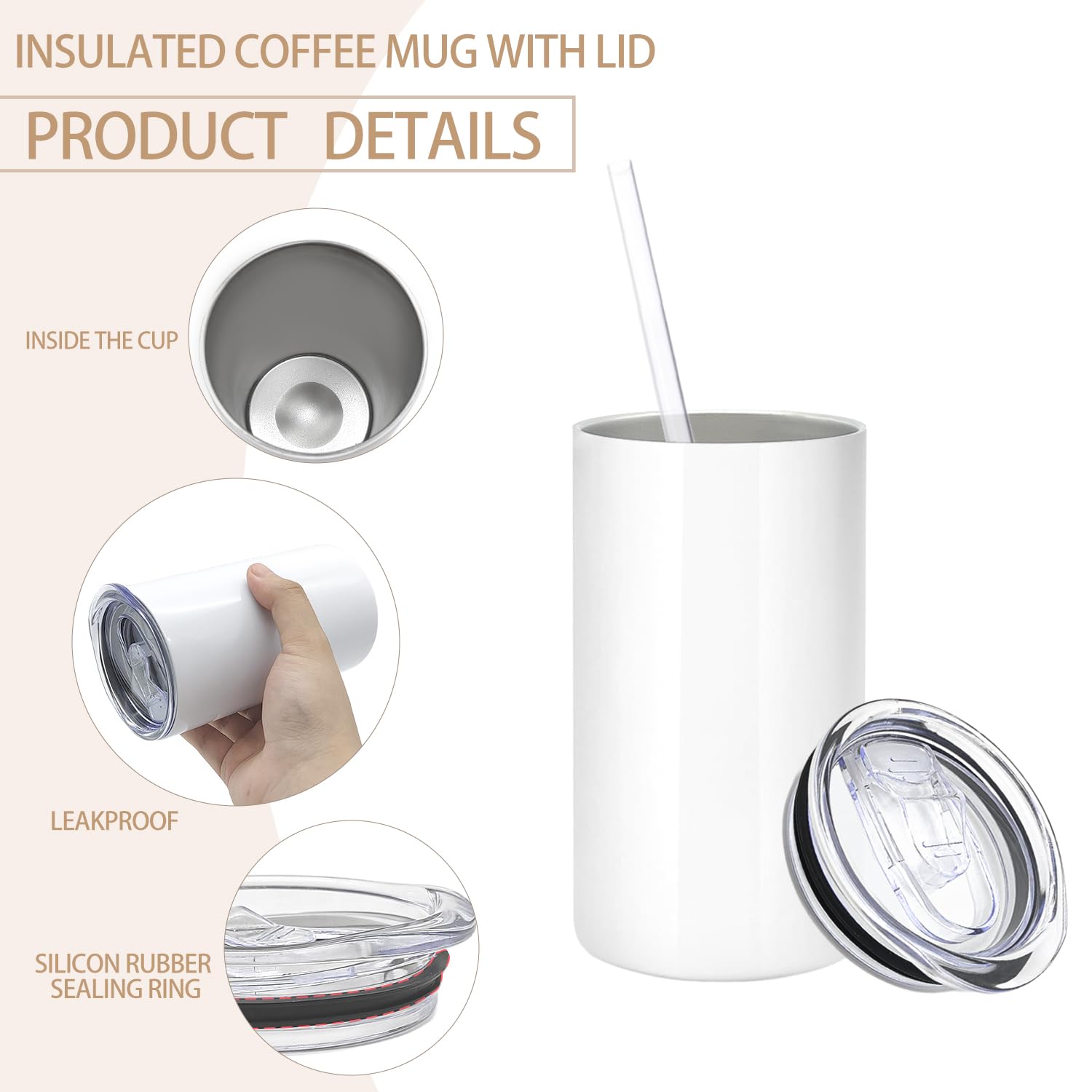 YOUKE OLA double-wall stainless steel construction resists dents and rust.