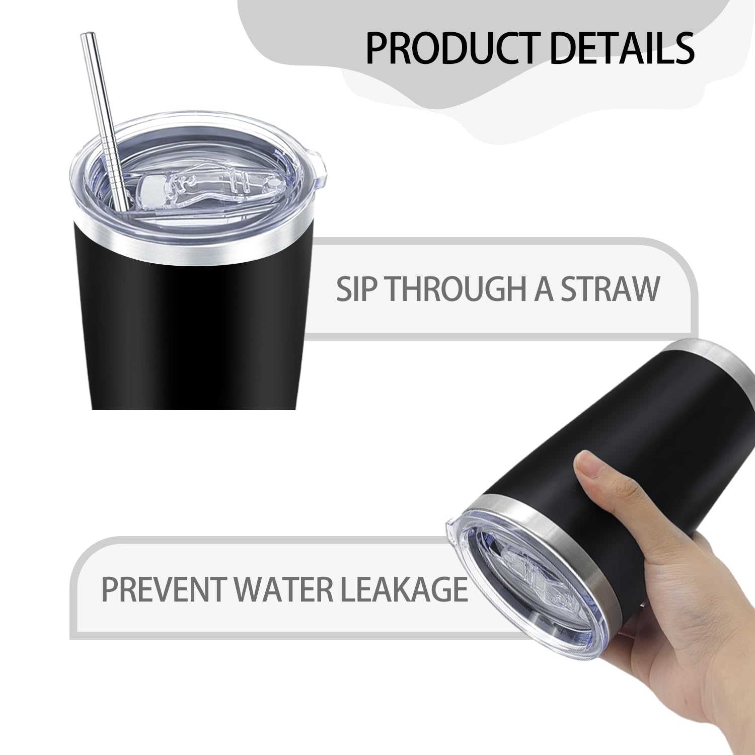 YOUKE OLA double-wall vacuum insulation keeps drinks hot or cold longer.