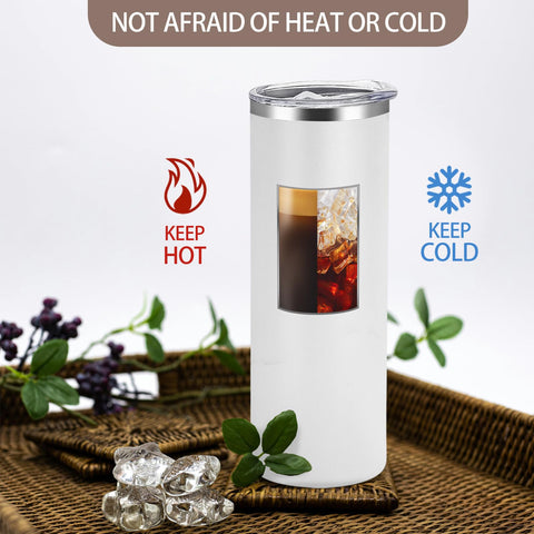 Double-wall vacuum insulation minimizes condensation and helps keep drinks steady.