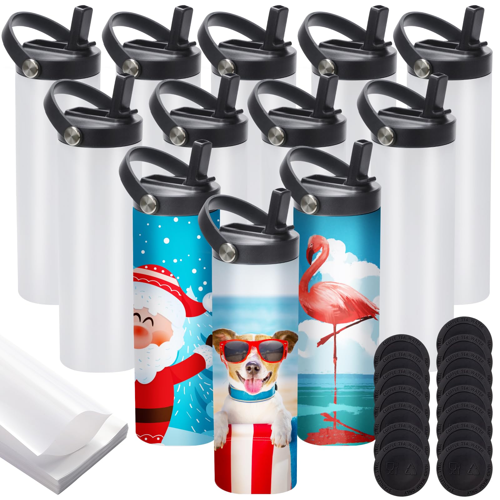 youke ola flat-edge tumbler for clean, crisp sublimation prints