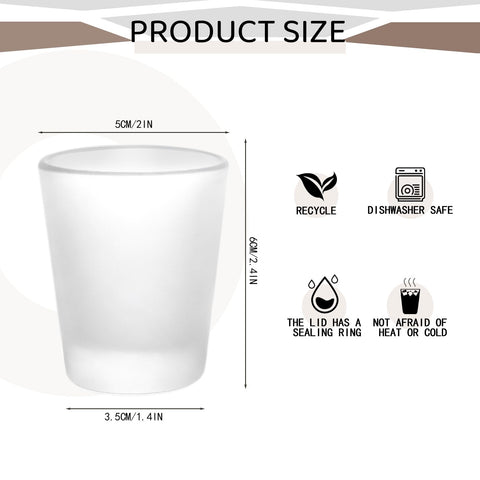 YOUKE OLA heavy-base shot glass offers durable heat transfer projects.