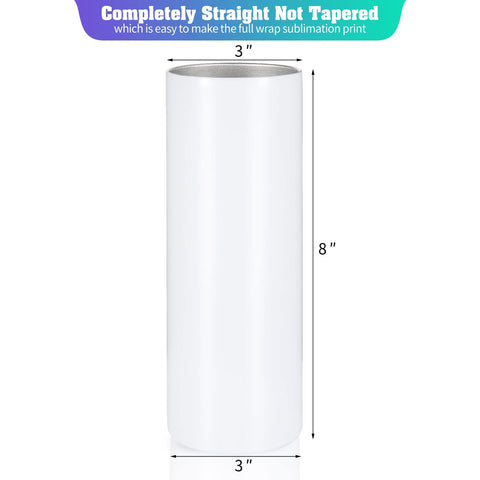 YOUKE OLA straight blank skinny tumbler enables easy DIY sublimation and customization