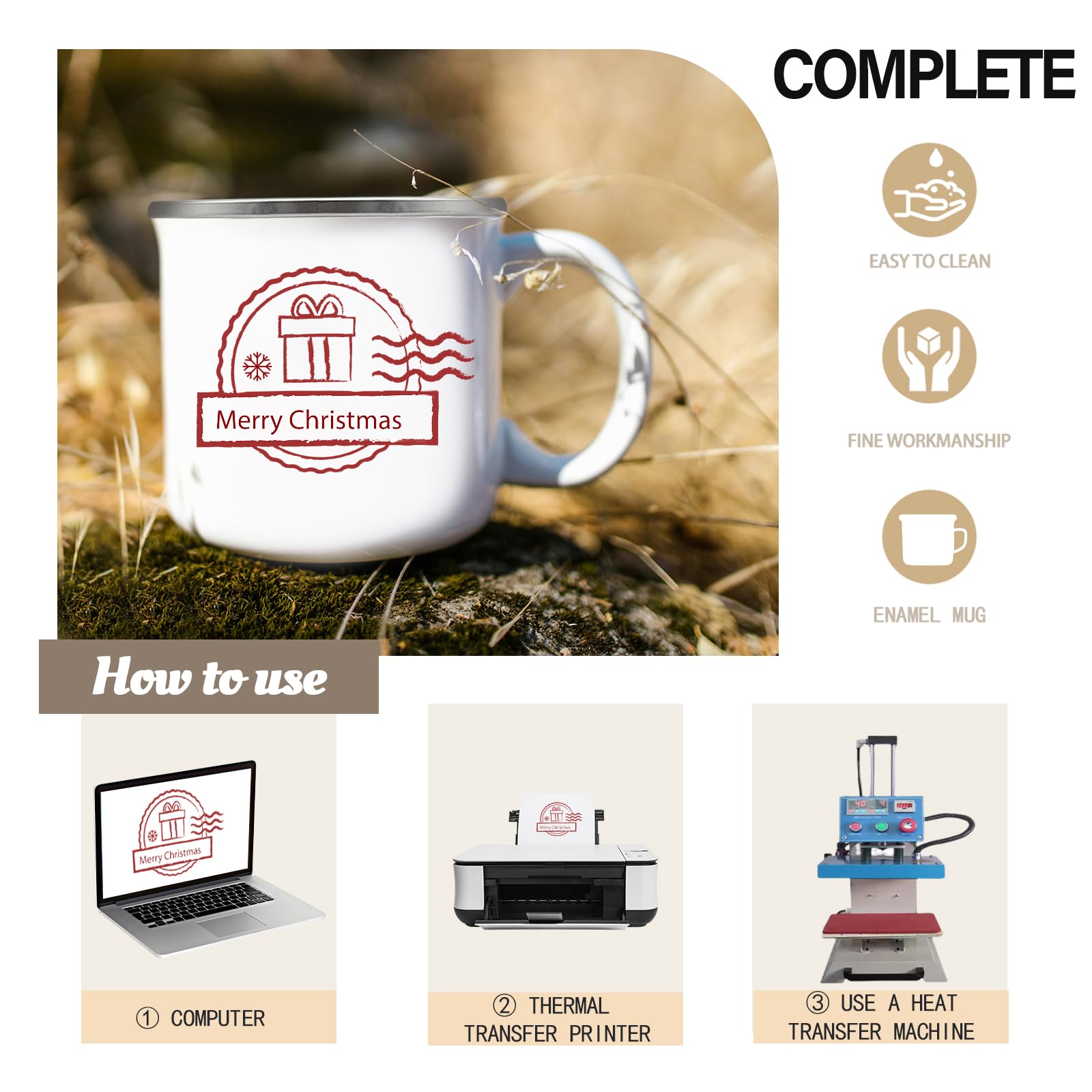 YOUKE OLA sublimation coating displays bright, durable prints on metal.