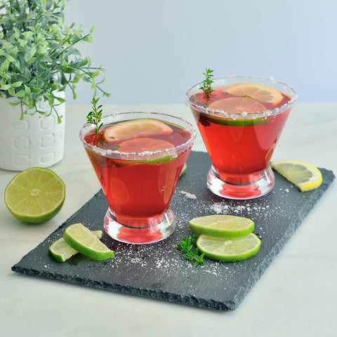 Youngever martini glasses 10oz, shatterproof closeup for worry-free gatherings.