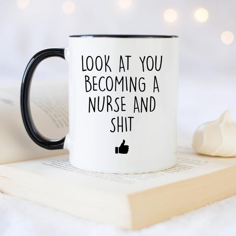 YouNique Designs nursing mug is microwave and dishwasher safe.
