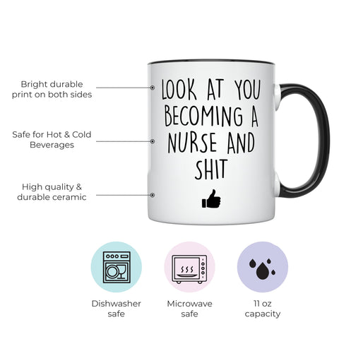 YouNique Designs nursing mug features vibrant colors that stay bright.