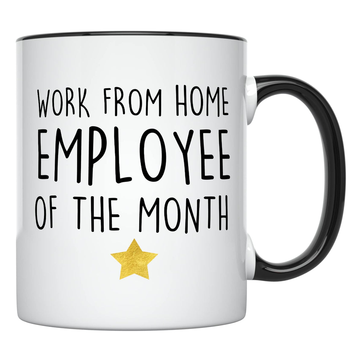 YouNique Designs work-from-home mug front view with double-sided print for all angles.