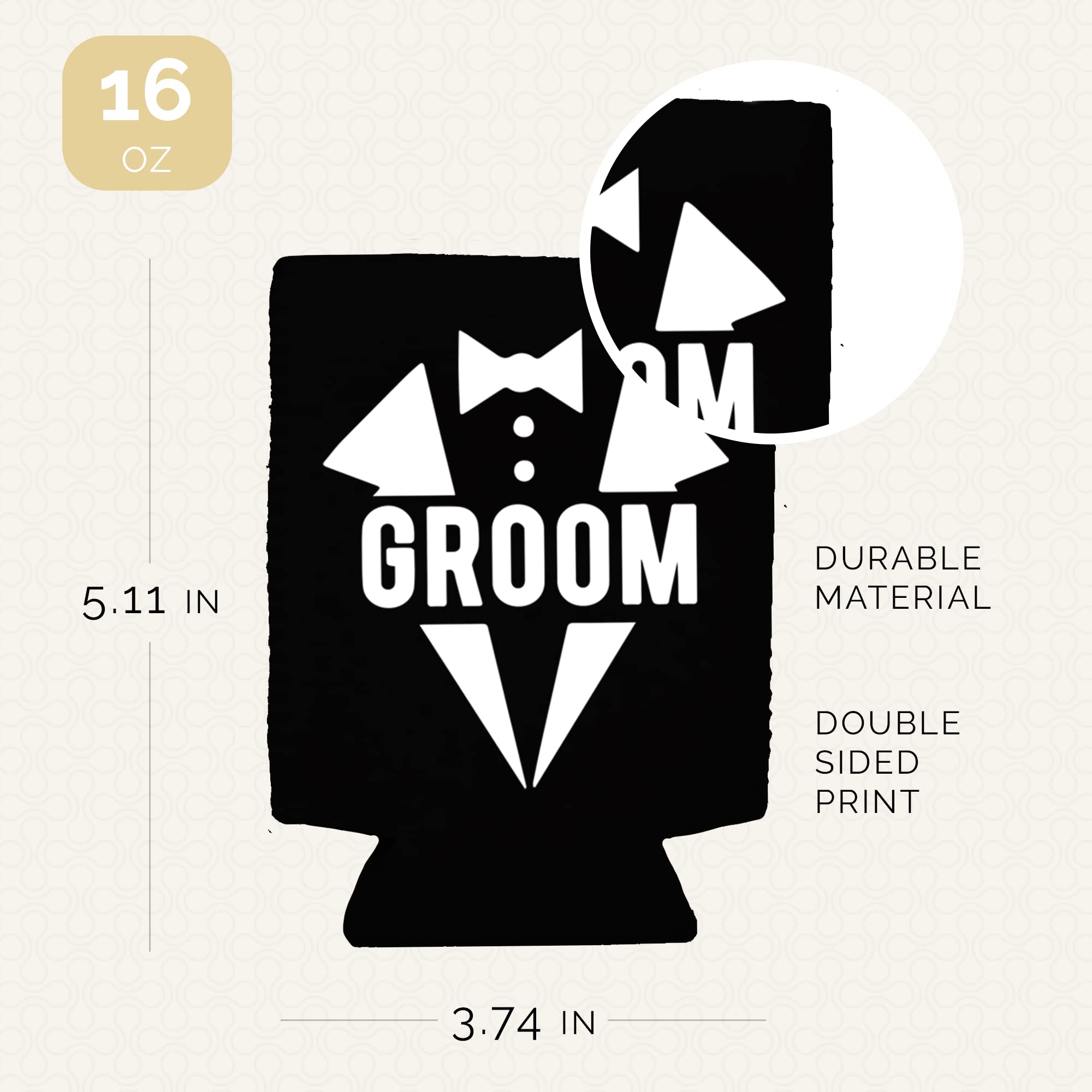 Your Dream Party Shop groom design can cooler showcases party-ready style.