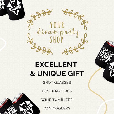Your Dream Party Shop groomsmen gift idea can cooler for celebrations.